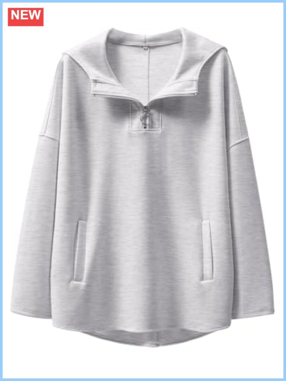 Women's Oversized Quarter Zip Hoodie Pullover Loungewear